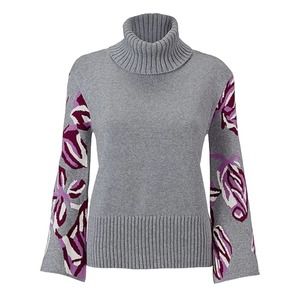 CAbi - Silver Rose Eden Turtleneck Sweater- Women Size M.